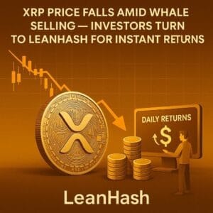 efsd XRP price falls amid whale sell-off – investors turn to LeanHash for instant gains