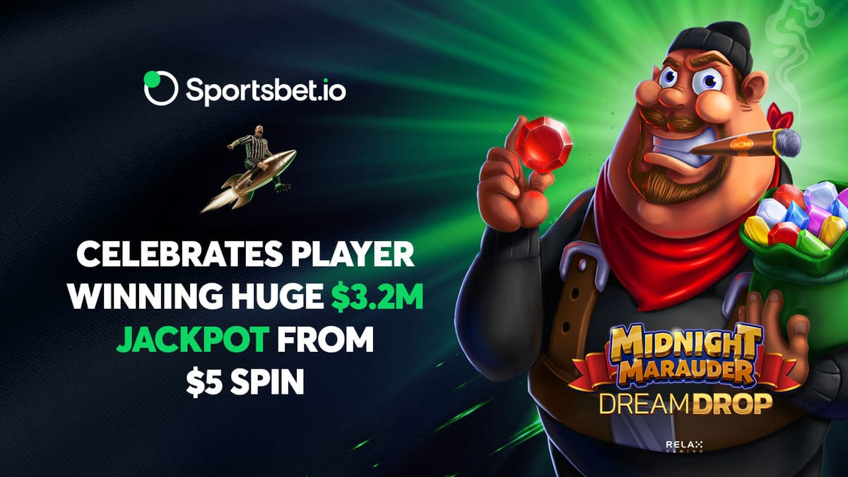 Sportsbet.io Player Wins Huge $3.2m Jackpot from $5 Spin