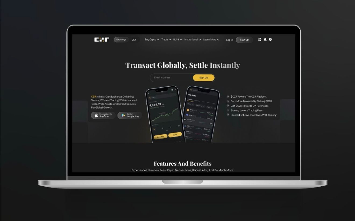 CZR Exchange Launches Redesigned Website to Enhance User Experience and Security