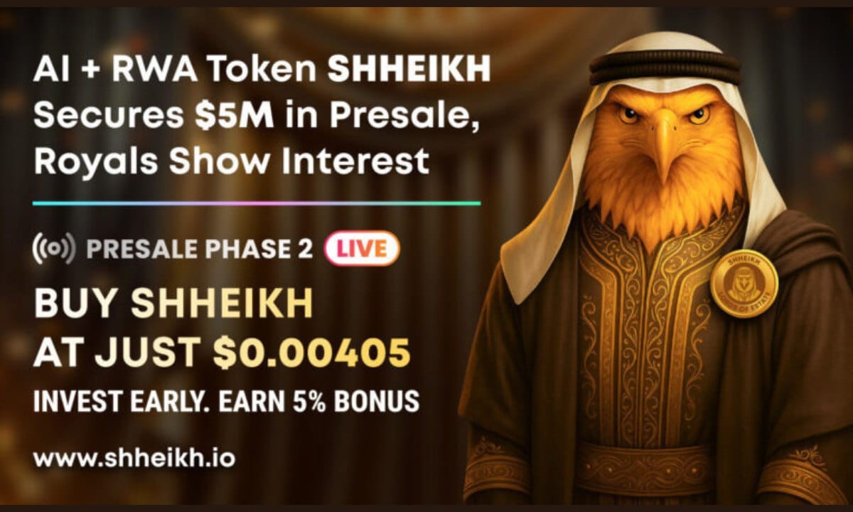Big Reveal: Royals of Middle East Back SHHEIKH as Presale Phase 2 Crosses 5 Million Dollars