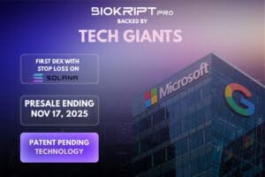 Microsoft-Backed Biokript Pro Secures 100K Dollars from Google Cloud to Launch the First Solana DEX with Stop-Loss and Rug-Pull Protection