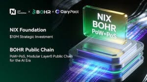 NIX Foundation Invests USD 10 Million in BOHR Chain to Advance Layer-0 Trust Infrastructure for the Intelligent Era