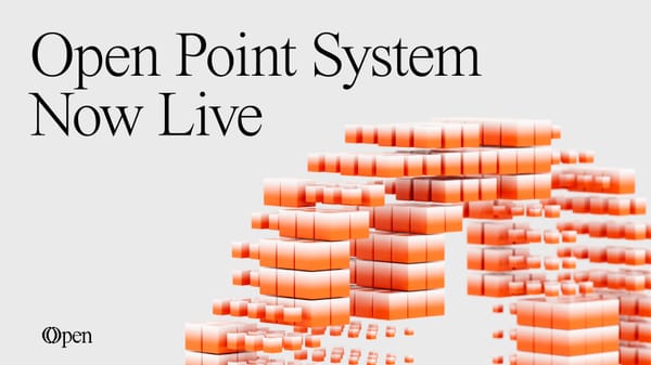 To Catalyze AI Infrastructure - Open launches WEBisOpen Point System