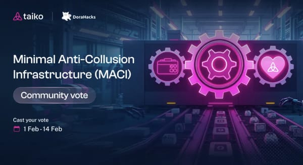 Ethereum L2 Taiko and DoraHacks Are Launching the Largest Anonymous Community Vote in Crypto History