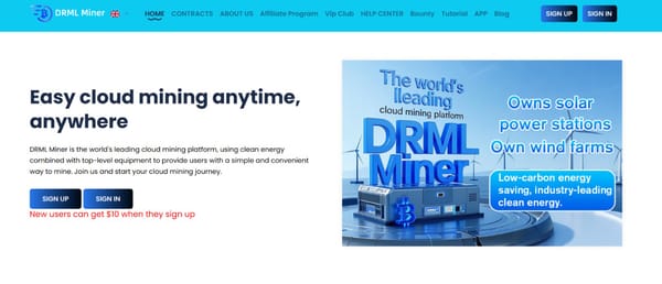DRML Miner Unveils Exclusive $10 Welcome Bonus for New Crypto Miners