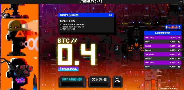 Hashrate Hackers Launches “haSh”: A Bitcoin-Mining Powered Game with Real Bitcoin Rewards