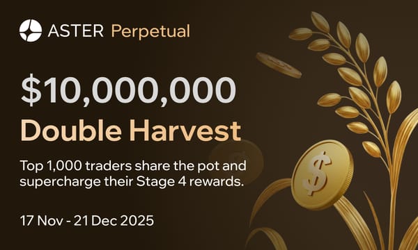 Aster Launches Stage 4 Airdrop and $10M Trading Competition to Accelerate Ecosystem Growth