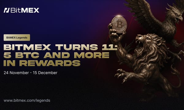 BitMEX Launches the ‘BitMEX Legends’ Campaign With a 5 BTC Prize Pool to Celebrate 11-Year Anniversary
